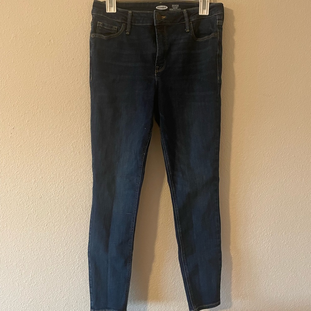 High waisted skinny jeans